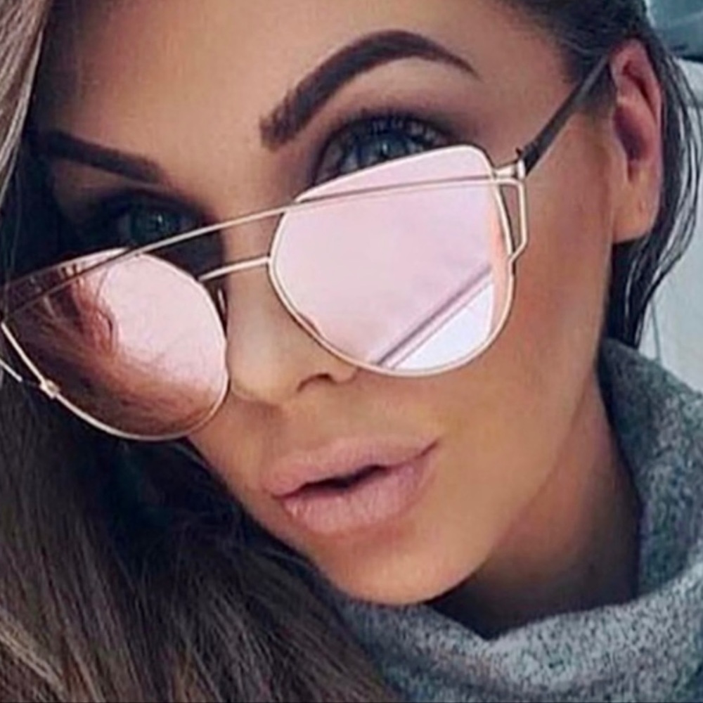 Pink Aviator Sunglasses by WILA, FREE case while supplies last, minimum …